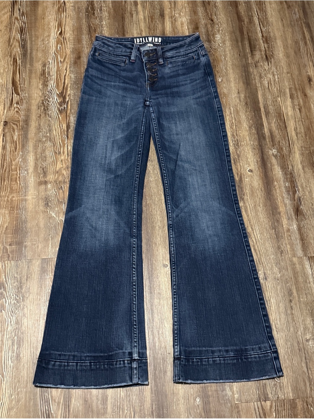 Idyllwind Mid Rise Rebel Bootcut Jeans Women's 0 Slit Pocket Western Denim